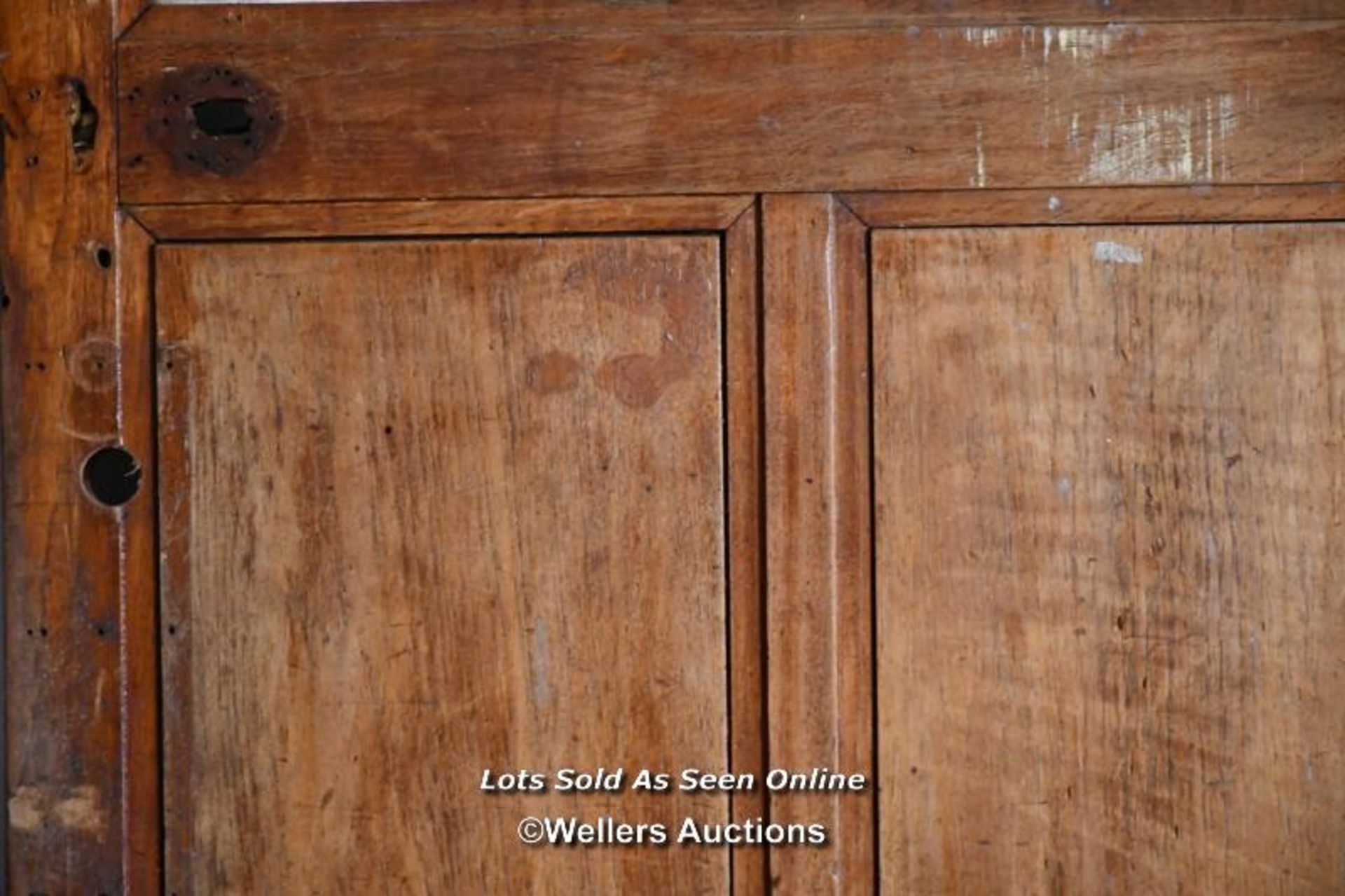 *PART GLAZED OAK DOOR^ 204.5CM (H) X 86CM (W) X 4.5CM (D) / ITEM LOCATION: NORWICH (NR9)^ FULL - Image 4 of 4