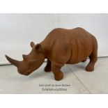 *HEAVY CAST IRON RHINO - 47CM L X 27CM H / ITEM LOCATION: GUILDFORD, GU14SJ (WELLERS AUCTIONS),