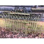 *PAIR OF MILD STEEL GATES, 110CM (H) XZ 142CM (L) / ITEM LOCATION: GU8, FULL ADDRESS WILL BE GIVEN