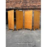 *X4 MID CENTURY PINE AND PLY SCREENS / ITEM LOCATION: MANCHESTER (M15), FULL ADDRESS WILL BE GIVEN