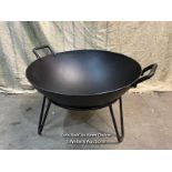 *FIRE PIT ON STAND - 57CM DIA X 34CM H / ITEM LOCATION: GUILDFORD, GU14SJ (WELLERS AUCTIONS),