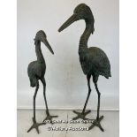 *PAIR OF HERONS - TALLEST 85CM H / ITEM LOCATION: GUILDFORD, GU14SJ (WELLERS AUCTIONS), COLLECTION