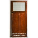 *PART GLAZED OAK DOOR^ 203.5CM (H) X 86.5CM (W) X 4.5CM (D) / ITEM LOCATION: NORWICH (NR9)^ FULL