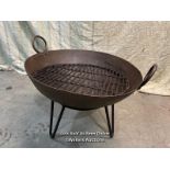 *FIRE PIT ON STAND - 48CM DIA X 39CM H / ITEM LOCATION: GUILDFORD, GU14SJ (WELLERS AUCTIONS),