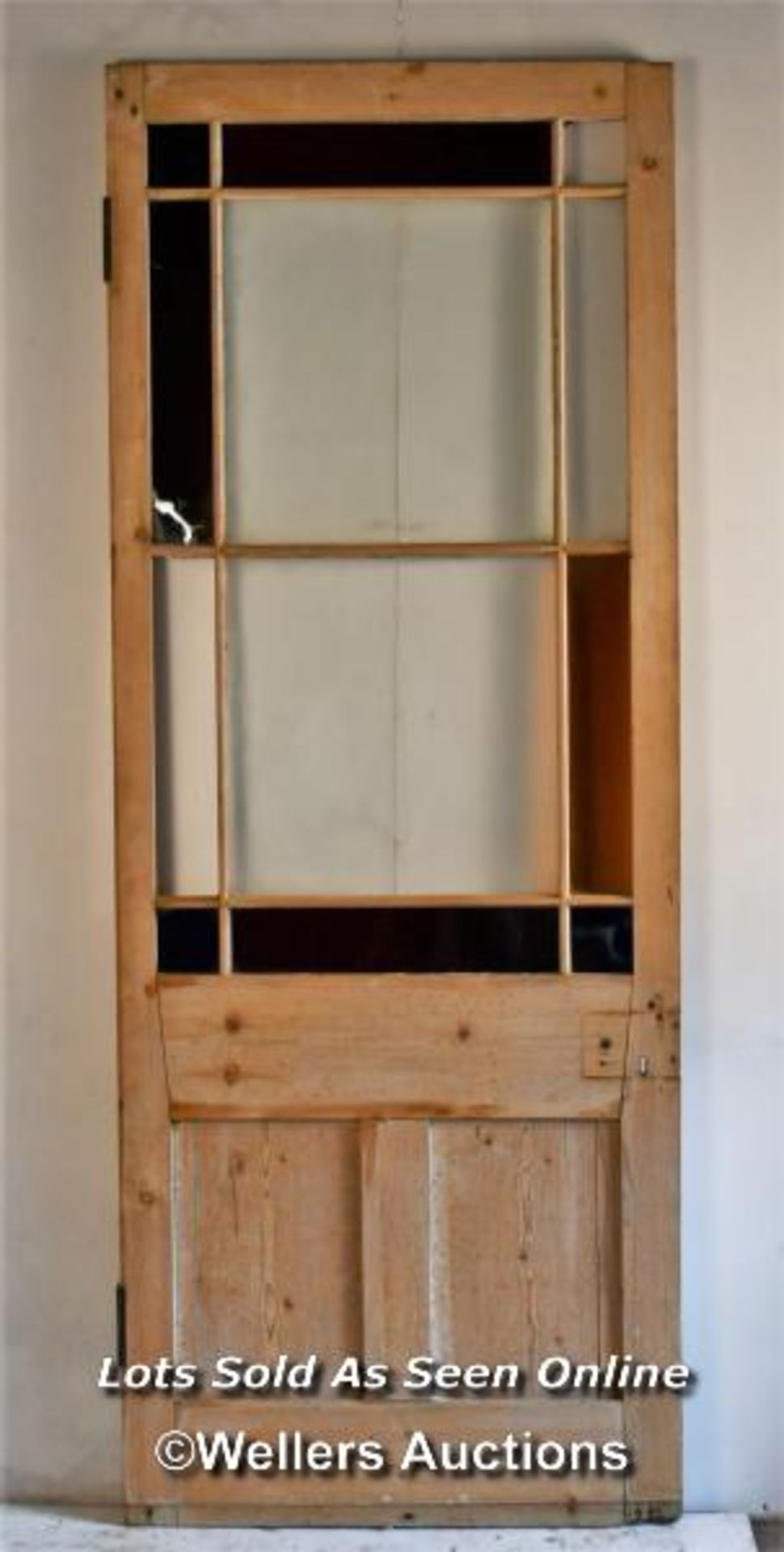 *VICTORIAN CONSERVATORY DOOR^ 229CM (H) X 88CM (W) X 4CM (D) / ITEM LOCATION: NORWICH (NR9)^ FULL