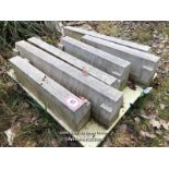 *6X PIECES OF STONE FOR WINDOW SILLS, SMALLEST IS 25CM (H) X 79CM (W) X 14CM (D), LARGEST IS 25CM (