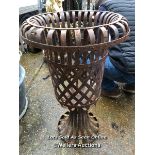 *PAIR OF TALL BRAZIERS, 90CM (H) X 52CM (DIA) / ITEM LOCATION: GU34, FULL ADDRESS WILL BE GIVEN TO