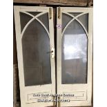 *PAIR OF DOUBLE GLAZED DOORS, 191CM (H) X 69.5CM (W) / ITEM LOCATION: GU8, FULL ADDRESS WILL BE