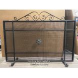 IRON AND MESH SPARK GUARD, 90 X 68CM