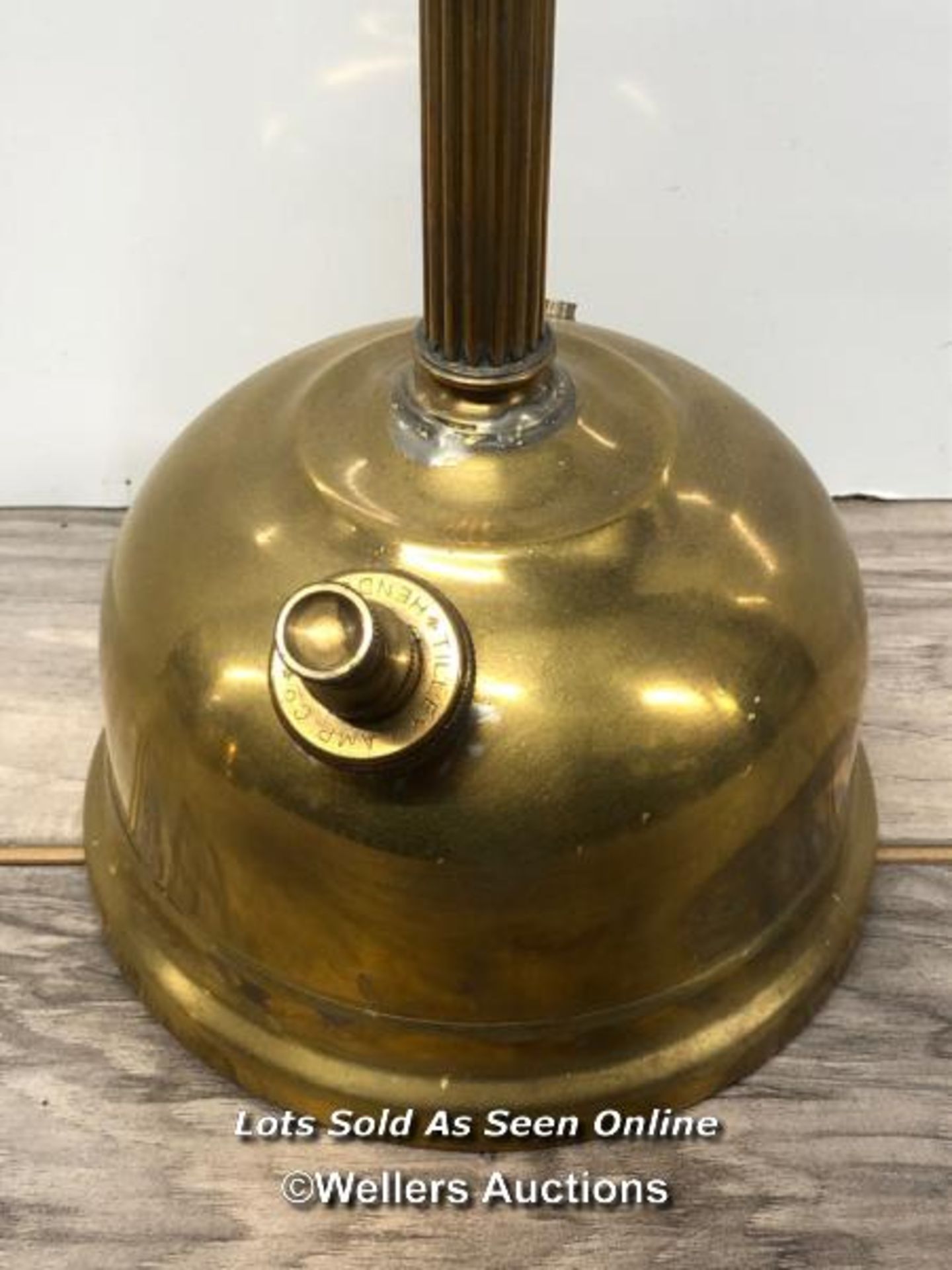 *BRASS TILLEY LAMP, TABLE MODEL - Image 3 of 3