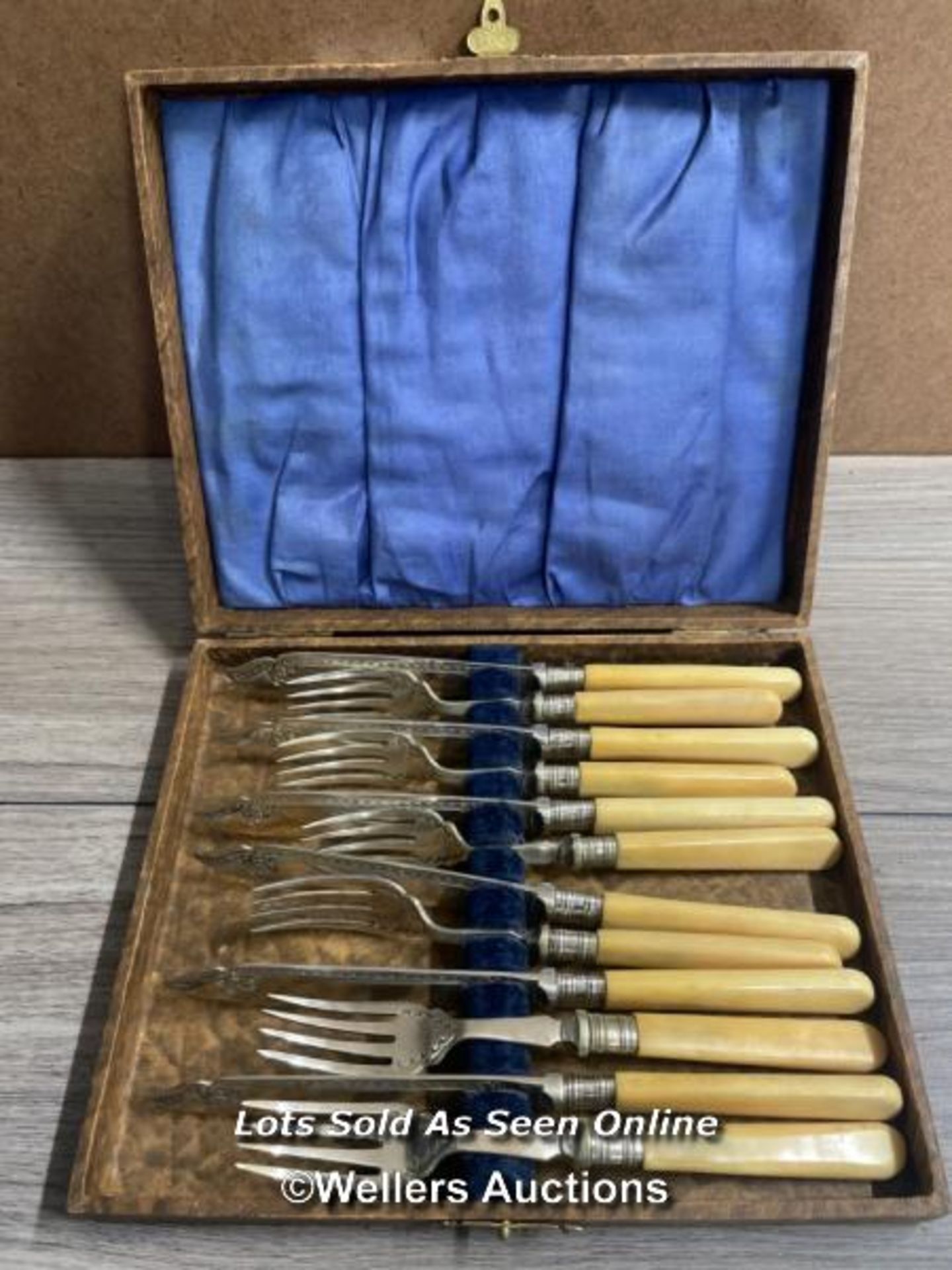 A CASED SET OF SIX PAIRS OF FISH EATERS