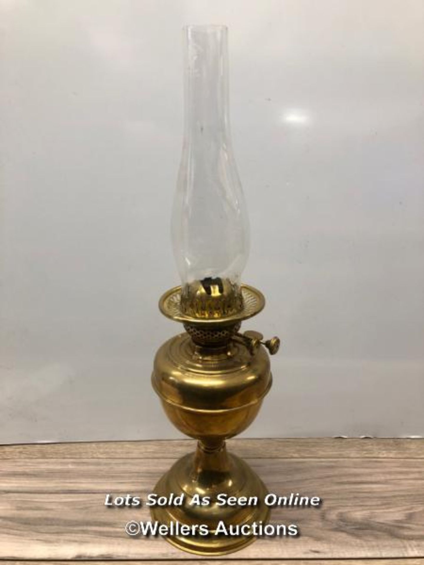 *BRASS OIL LAMP