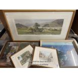 AFTER ALAN INGHAM, AT PEACE, LIMITED EDITION PRINT 330/500; PRINT OF LANDS END; VICTORIAN PRINT; TWO