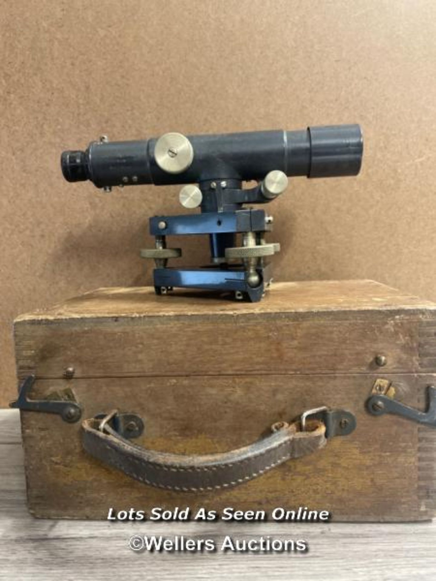 STANLEY OF LONDON THEODOLITE IN ORIGINAL BOX NO. 631036