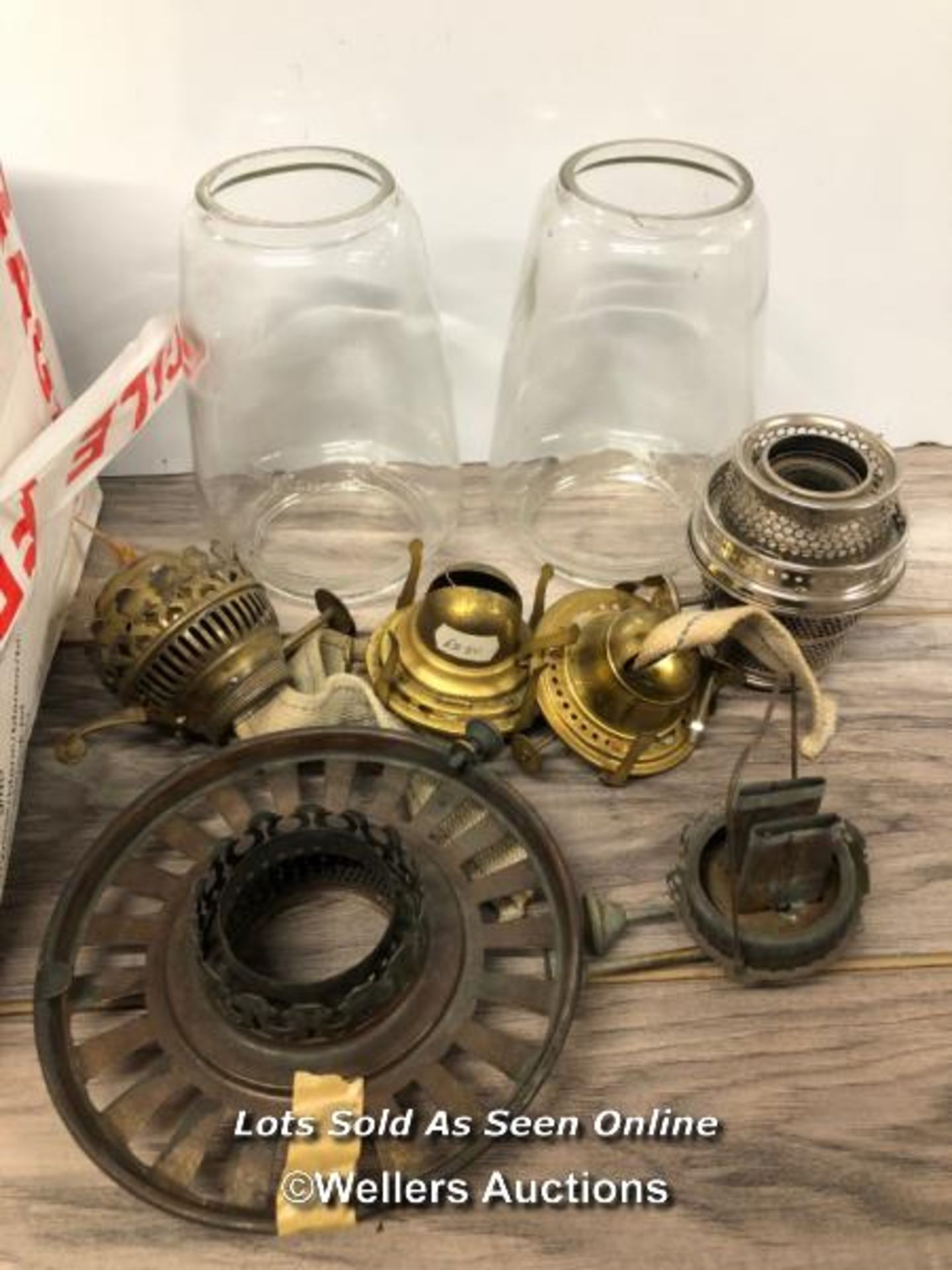 *OIL LAMP PARTS INCLUDING BURNERS AND SHADES - Image 3 of 3