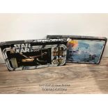 STAR WARS - TWO RETRO COLLECTION BOARD GAMES ( MISSING THE FIGURES )