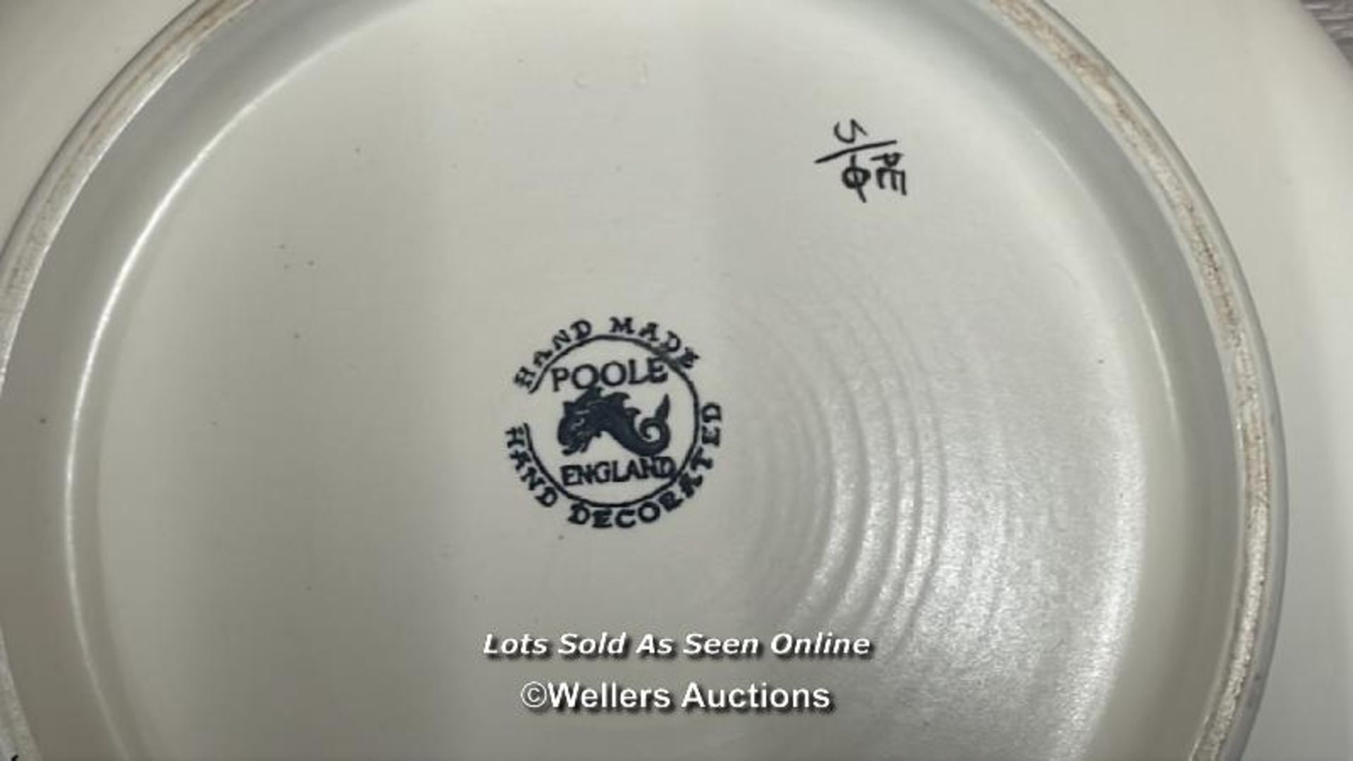 THREE LARGE PLATTERS INCLUDING DERBY DEWSBURY C1790, ROYAL DAULTON WILTON AND SPODE WITH A POOL - Image 9 of 9