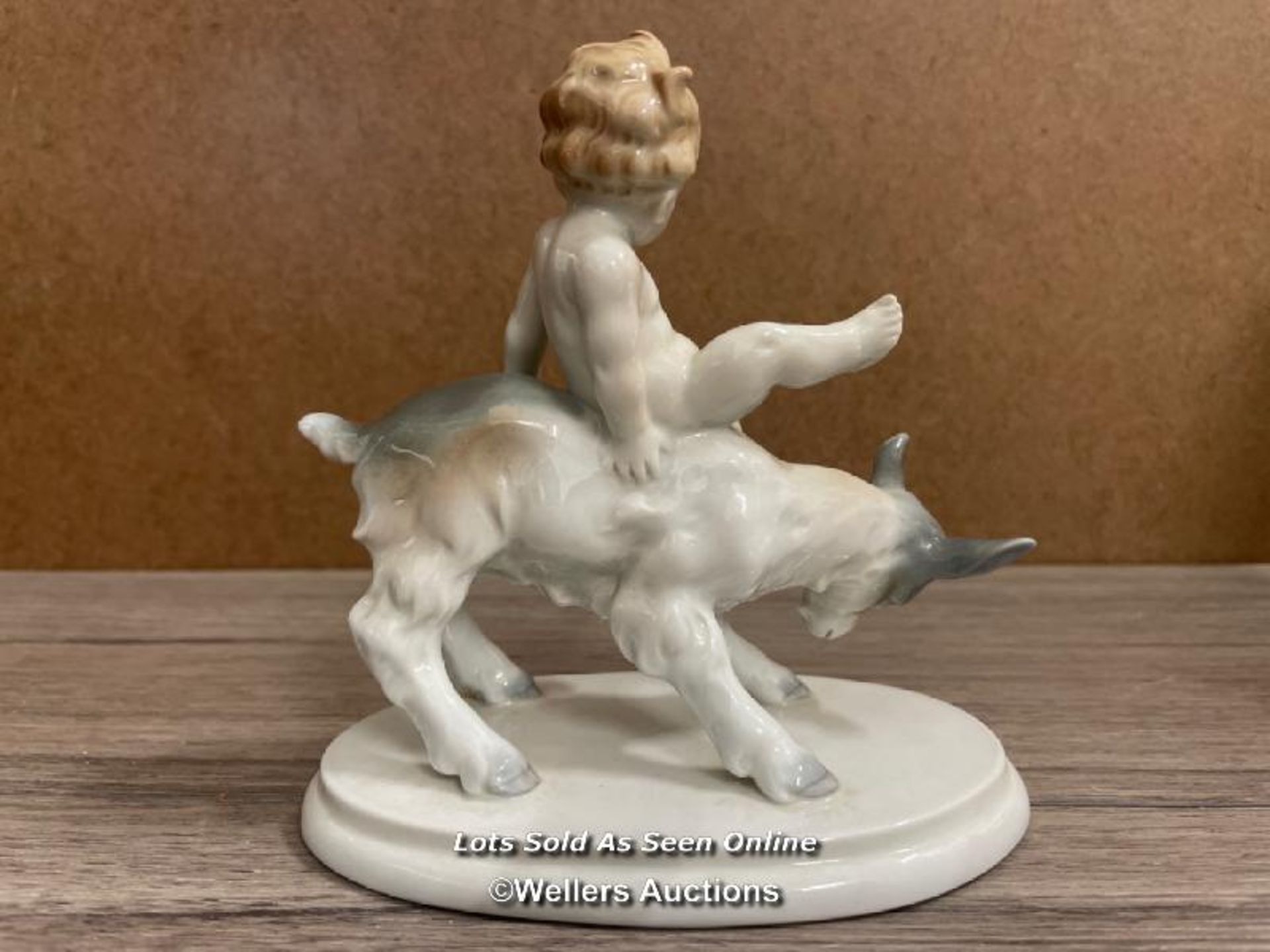 A METZLER & ORLOFF PORCELAIN BOY ON A DONKEY NO.6675, 1.5CM HIGH, VERY GOOD CONDTITION - Image 2 of 6