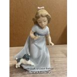 NAO BY LLADRO "GIRL WITH PLAYFUL PUPPY" INCLUDES THE WRONG BOX