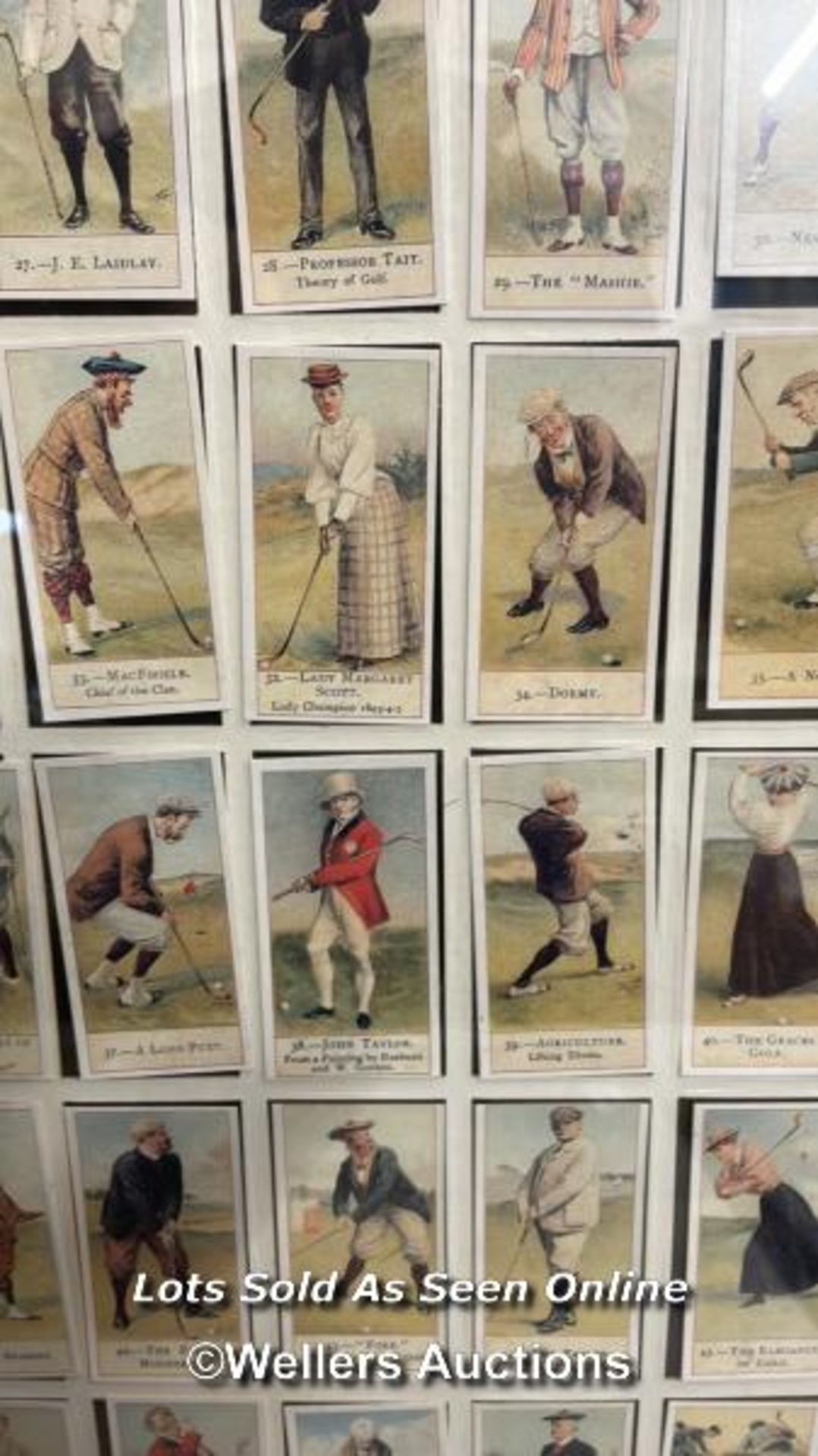 COPE'S BROS & CO LTD SET OF 50 CIGARETTE CARDS, COPE'S GOLFERS, FRAMED AS TWO - Image 3 of 6