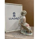 LLADRO "WHEELBARROW WITH FLOWERS" NO.01283, BOXED