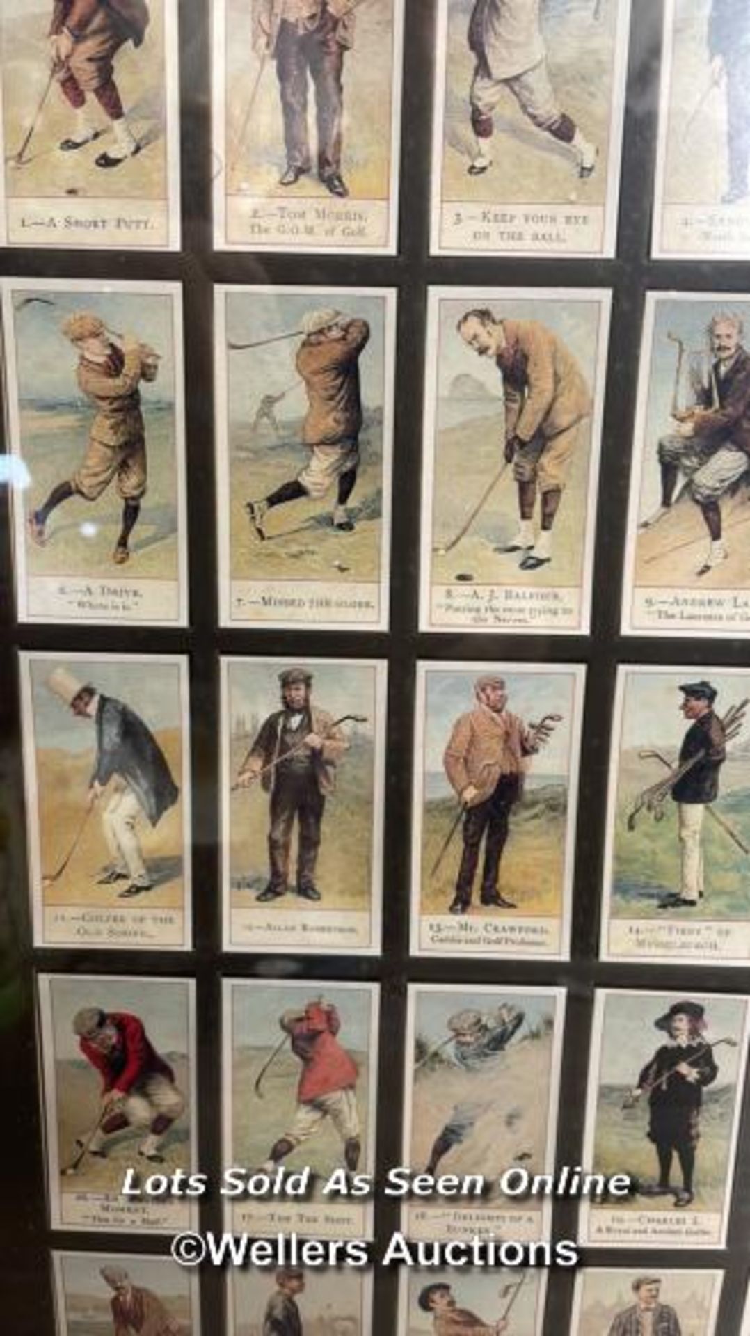 COPE'S BROS & CO LTD SET OF 50 CIGARETTE CARDS, COPE'S GOLFERS, FRAMED AS TWO - Image 2 of 6