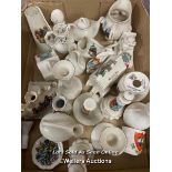 24 PIECES OF CRESTED CHINA