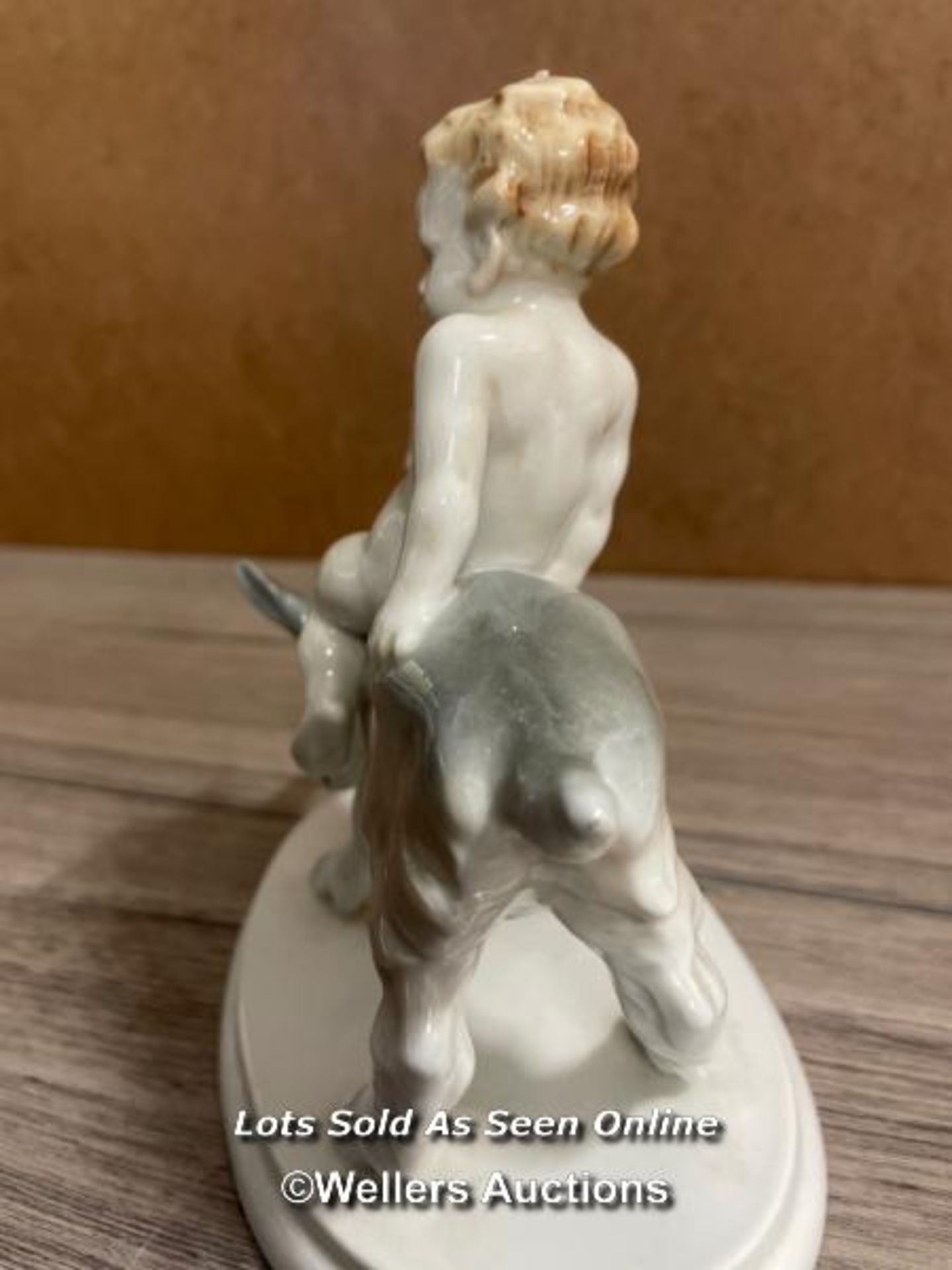 A METZLER & ORLOFF PORCELAIN BOY ON A DONKEY NO.6675, 1.5CM HIGH, VERY GOOD CONDTITION - Image 5 of 6