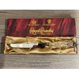 ROYAL BRIERLEY CRYSTAL KNIFE 28CM LONG, BOXED