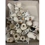33 PIECES OF CRESTED CHINA