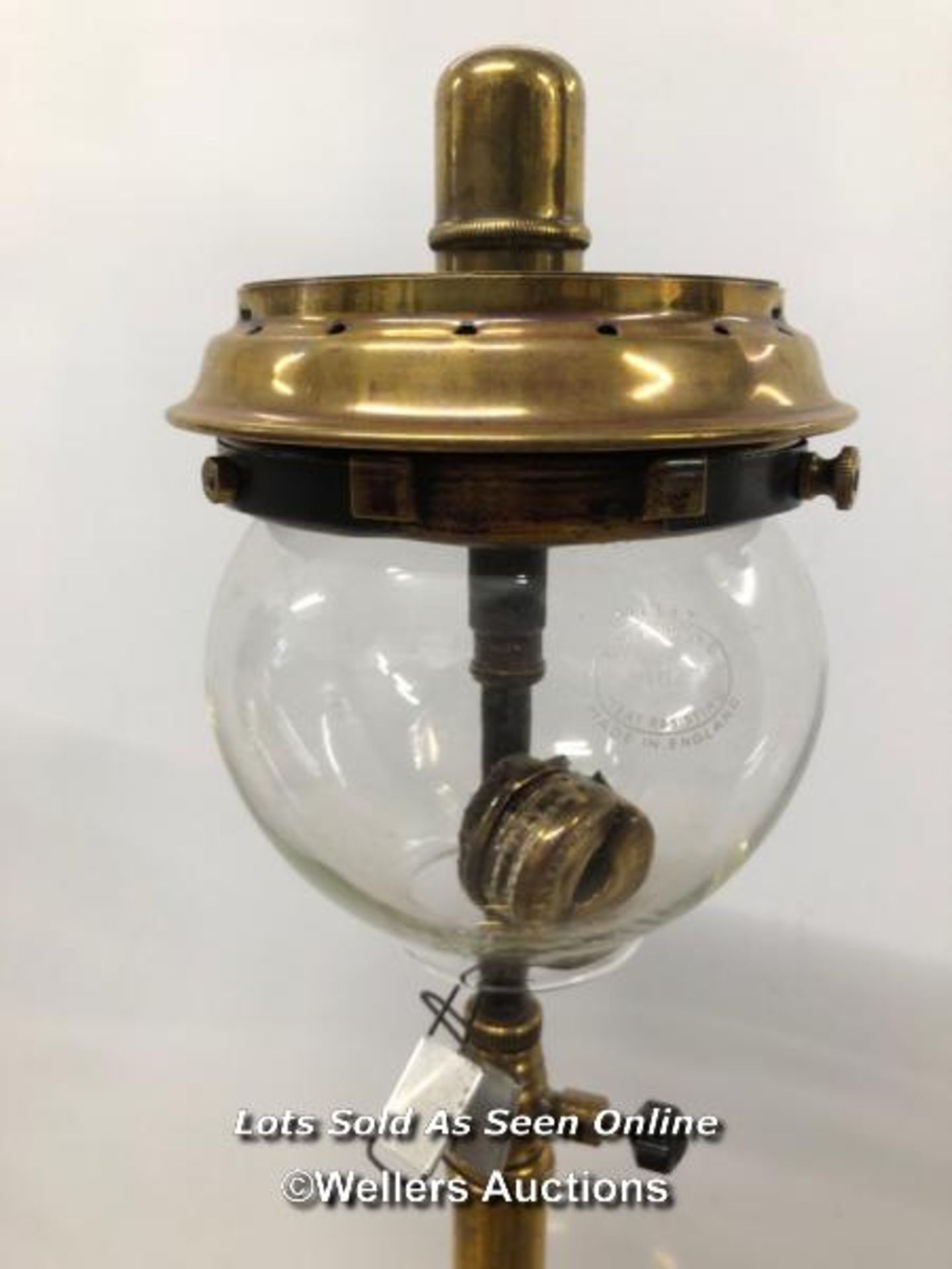 *BRASS TILLEY LAMP, TABLE MODEL - Image 2 of 3