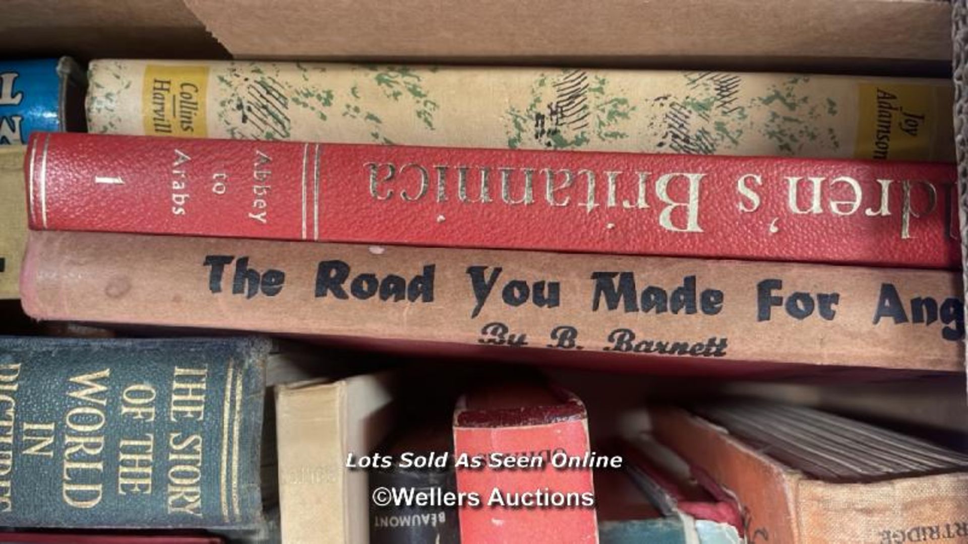 BOX OF ASSORTED OLD BOOKS INCLUDING CHILDREN'S BOOKS AND LORNA DOONE - Image 5 of 5