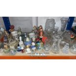 LARGE QUANTITY OF GLASS AND CERAMIC ORNAMENTS