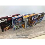 STAR WARS - FOUR BOARD GAMES INCLUDING MONOPOLY