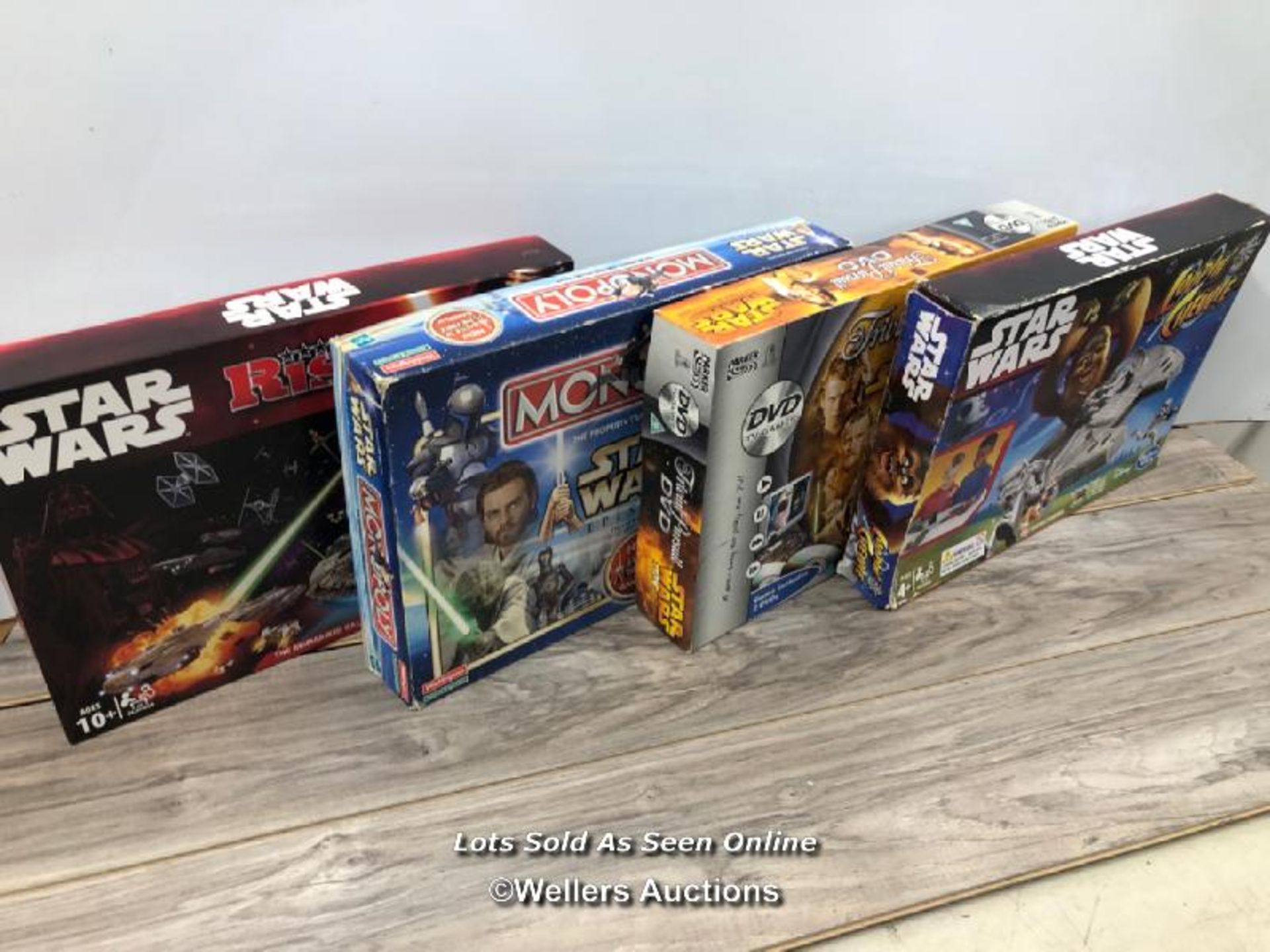 STAR WARS - FOUR BOARD GAMES INCLUDING MONOPOLY