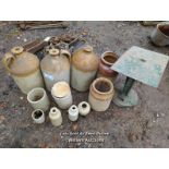 *COLLECTION OF STONE JARS AND SCALES / ALL LOTS ARE LOCATED AT AUTHENTIC RECLAMATION TN5 7EF
