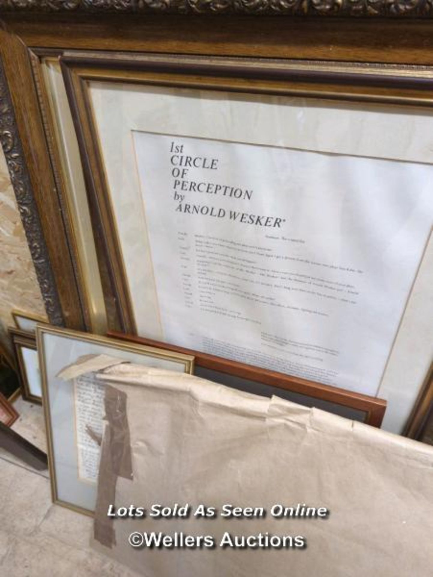 *ONE EMPTY FRAME WITH 11 FRAMED AND GLAZED LETTERS ETC., TOGETHER WITH A LARGE QUANTITY OF MR FOX' - Image 3 of 4