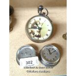 *BAROMETER AND TWO CLOCKS / ALL LOTS ARE LOCATED AT AUTHENTIC RECLAMATION TN5 7EF