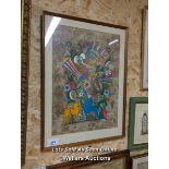 *FRAMED AND GLAZED ABSTRACT PICTURE, 28 X 21 / ALL LOTS ARE LOCATED AT AUTHENTIC RECLAMATION TN5