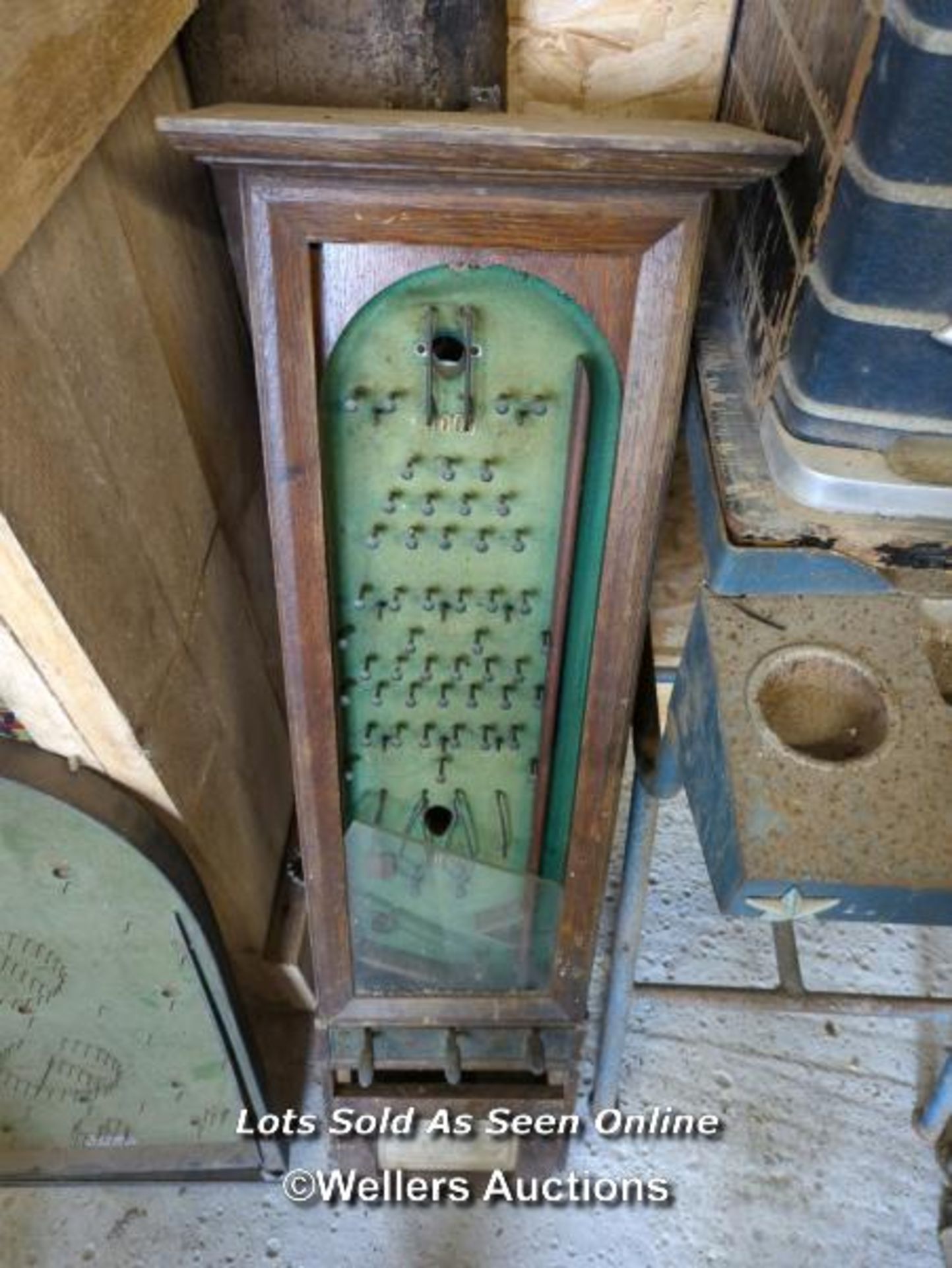 *LONG CASED BAGATELLE BOARD / ALL LOTS ARE LOCATED AT AUTHENTIC RECLAMATION TN5 7EF