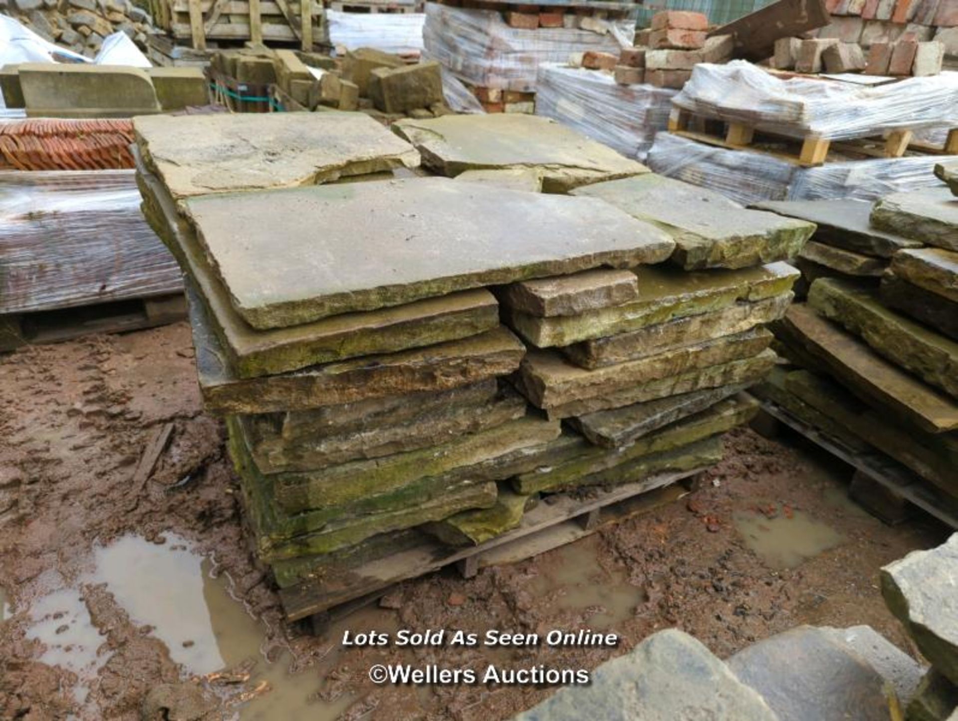 *APPROX 9 SQUARE METERS OF YORK STONE / ALL LOTS ARE LOCATED AT AUTHENTIC RECLAMATION TN5 7EF - Image 2 of 3