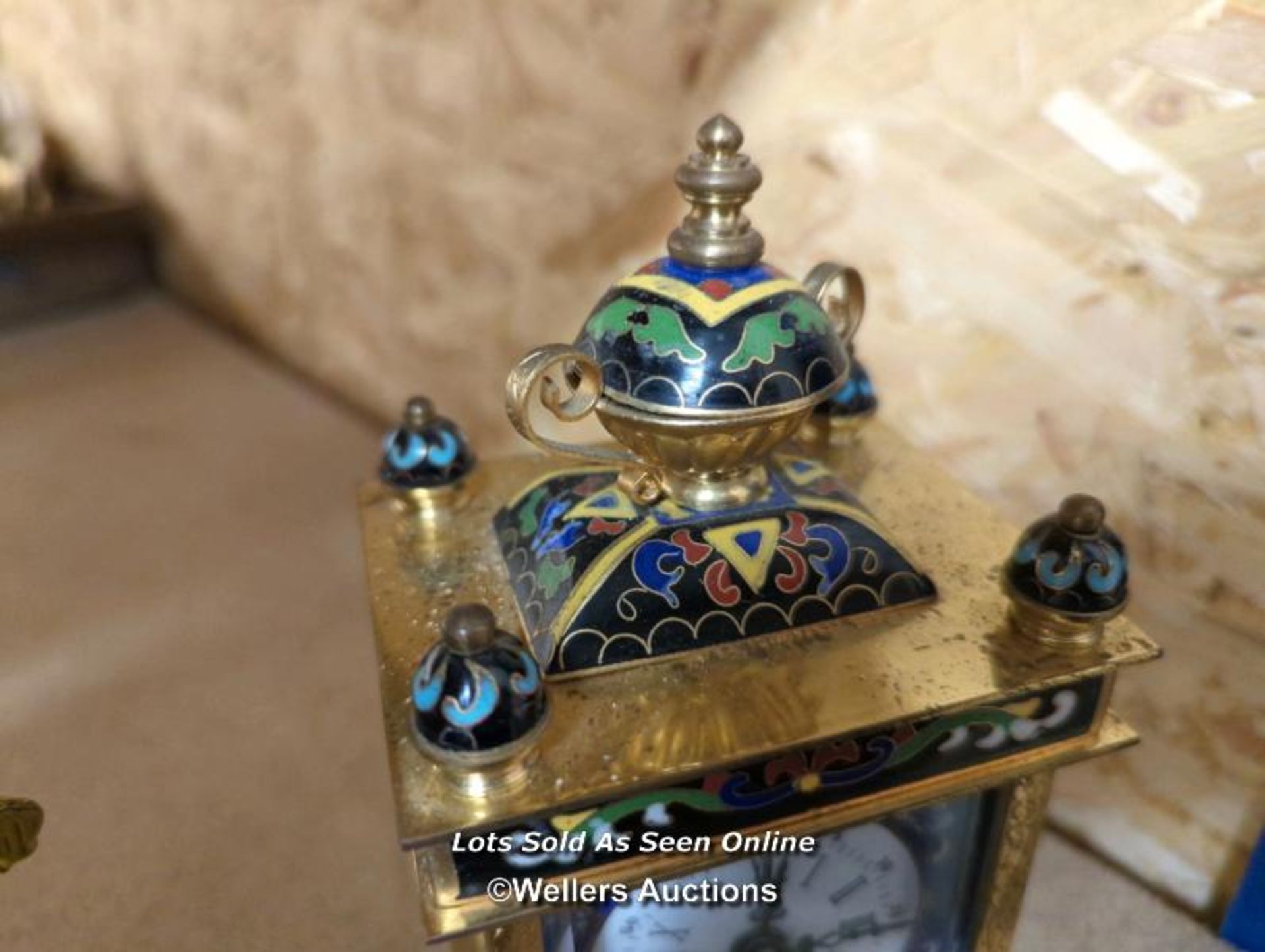 *ORIENTAL STYLE MANTLE CLOCK / ALL LOTS ARE LOCATED AT AUTHENTIC RECLAMATION TN5 7EF - Image 3 of 3