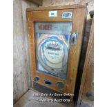 *VINTAGE FUN FAIR WONDERS 'WIN' SLOT MACHINE / ALL LOTS ARE LOCATED AT AUTHENTIC RECLAMATION TN5