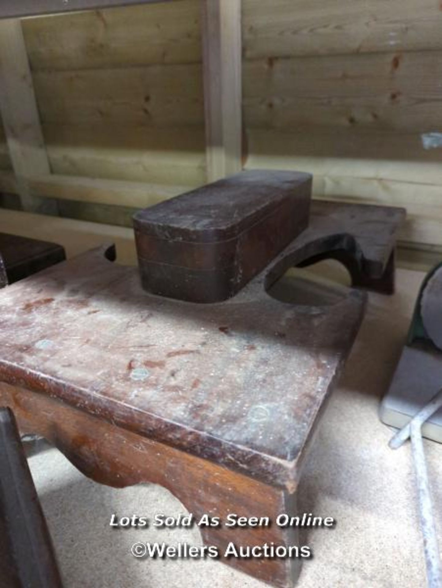 *SHOE SHINE BOX AND BOOT PULLER / ALL LOTS ARE LOCATED AT AUTHENTIC RECLAMATION TN5 7EF - Image 4 of 4