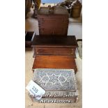 *FOUR ASSORTED WOODEN STORAGE BOXES / ALL LOTS ARE LOCATED AT AUTHENTIC RECLAMATION TN5 7EF