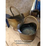 *ONE COPPER COAL SHUTTLE AND ONE COPPER COAL BUCKET / ALL LOTS ARE LOCATED AT AUTHENTIC