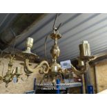 *FIVE BRANCH CANDELABRA CONVERTED TO ELECTRIC, 14 INCHES HIGH / ALL LOTS ARE LOCATED AT AUTHENTIC