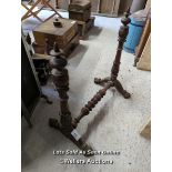 *WOODEN CARVED MIRROR STAND, 27 HIGH X 25 WIDE / ALL LOTS ARE LOCATED AT AUTHENTIC RECLAMATION TN5