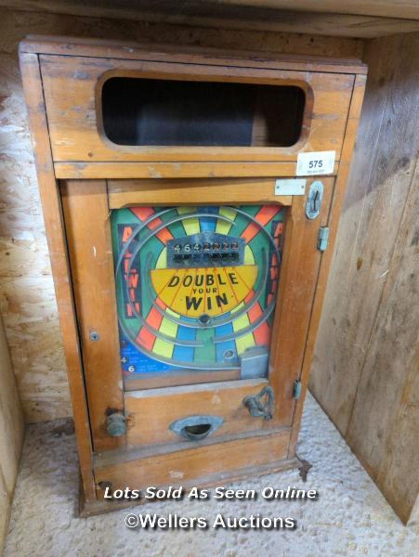 *VINTAGE FUN FAIR 'DOUBLE YOUR WIN' SLOT MACHINE / ALL LOTS ARE LOCATED AT AUTHENTIC RECLAMATION TN5