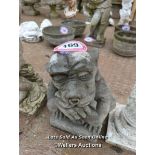 *CONCRETE CROUCHING GARGOYLE, 17 INCHES HIGH / ALL LOTS ARE LOCATED AT AUTHENTIC RECLAMATION TN5